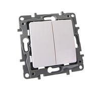 Double on/off switch 10 A 250 V IP20 White Legrand Niloe Eco 764505 2093