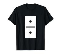Double One Dominoes T-Shirt Halloween Costume Domino Game Value Graphic T-Shirt