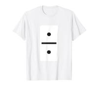 Double One Dominoes T-Shirt Halloween Costume Domino Game Value Graphic T-Shirt