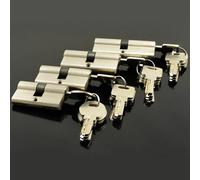 Double Open Lock Door Window Security 55 60 70 80 90 100 110 120mm Cylinder Living Room Lock Handle Customized Brass Key 1Pcs(SLY-110(55-55))