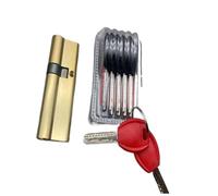 Double-Open Type Door Lock 65 75 85Mm Aluminium Clad Copper Solid Cylinder Profile Security for Front(85mm(32.5-52.5))