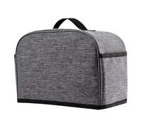 Double Opening Popup Machine Caps - Couple Toast Slices Unit Fabric Cleanable Protecting Cover Encasement Gear | Standard Size Matching Multiple Slot Oven Appliance Counter Safeguarding