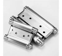 Double Opening Spring Stainless Steel Two-Way Door Hinge Automatic Closing Hardware 1Pcs(3inch)