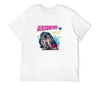 DOUBLE ORANGE Men's Alexisonfire Watch Out Hard T-Shirt Unisex Streetwear Printed Short Sleeve Tee Shirt White S
