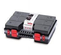 Double Organiser Box with Plastic Dividers, 39 x 29 x 13 cm
