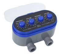 vidaXL Double Outlet Water Timer with Ball Valves