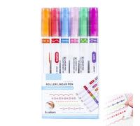 Double Outline Markers, Tip Marking Pens, Fine and Broad Tip Markers, Multifunctional Scrapbook Pens, Aesthetic Markers for Writing, Journal and Note-Taking Markers, Scrapbook Decorative Markers