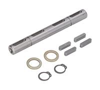 Double Output Shaft, Worm Gear Speed Reducer Diameter 14mm Length 128mm Fit for Worm Reducer Gearbox Stepper Motor