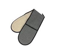 Double Oven Glove 100% Linen Check Pattern - The Norfolk Sewing Company