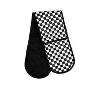 Orsina Check Mate Double Oven Glove, Quilted Heat-Resistant Fabric With Timeless Check Pattern, Protects Both