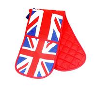 Double Oven Gloves with Union Jack Print, London Collectable Souvenir