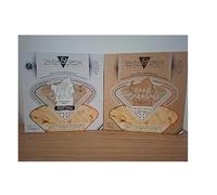 Double Pack Sardinian Flat Bread, Traditional & Guttiau Pane Carasau, Carta di Musica, Made in Sardinia, 2 x 250g, opd goods