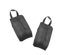 Double Pack Travel Organizer Bag Foldable Divided Storage Pouch Outdoor Activity Wash Fabric Storage Case for Gym, gray, フリーサイズ