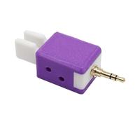 Double Paddle CW Key Adjustable Finger Strength Morse Code Portable Mini Compatible with CEC Firmware K5 K6 Mobile Station- Purple