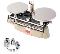 Double Pan Balance Scale, Mechanical Balance Scale, 2000g Capacity 0.1g Precision With Clear Graduated Ruler, Stainless Steel Beam, For School Teaching, Lab Experiment, Raw Material Weighing