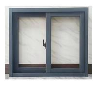 Double Pane Tempered Glass Sliding WindowThermal Insulation Soundproof Secure Locking System Flush Mount Frame for Home Energy Efficient Durable & Stylish Design