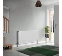 Double Panel Single Convector Compact Radiator Type 21 P+ White Steel (600mm x 800m Type 21 Watts 1026 Btu 3501)
