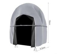 Double Patio Egg Chair Cover 91 x 80 inch for Outdoor Wicker Swing, Waterproof UV Resistant 420D Oxford Cloth with Zipper & Drawstring, Beige(Gray)