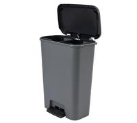 Double Pedal Waste Bin Slim Trash Can 2 x 23L Recycling 2 Compartments Sorting