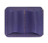 Double Pen Case PU Leather Retro Style with Easy Opening and Closing Function for the Workplace, Double Pen Pocket, Clip