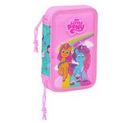 Double Pencil Case My Little Pony Magic Pink Turquoise 12.5 x 19.5 x 4 cm 28 Pie