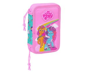 Double Pencil Case My Little Pony Magic Pink Turquoise 12.5 x 19.5 x 4 cm 28 Pie