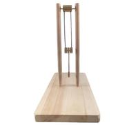 Double Pendulum Desk Ornament, Scientific STEM Learning Tool, DIY Assembly Kinetic Energy Sculpture for Office Home Decoration, Wood Chaos Design