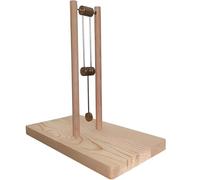 Double Pendulum Desk Toy, Kinetic Energy Sculpture, Physics STEM Demonstration Model, Stress Relief Ornament for Office Home Decoration or Gift