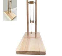 Double Pendulum Desk Toy, Wooden Chaos Physics Model, Demonstrates Kinetic Motion, Smooth Swinging, Requires manual assembly, Durable Desk Ornament, for Office/Home/Commercial Premises