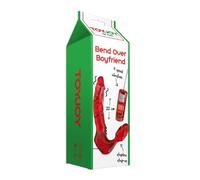 ToyJoy Red Bend Over Boyfriend Strapless Strap On Dildo Vibrating Strap-On Anal