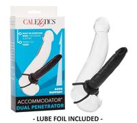 California Exotic Accommodator Dual Black Strap On Penetrator Dildo/Cock/Dong
