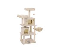 Double Perches Cat Tree, Beige