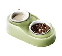Double Pet Bowl, Double Dog Bowl Set | 400ml Raised Water Bowls for Pets and Puppies | Anti Vomiting Pet Double Bowls for Small, Medium and Large Dogs, Cats, We