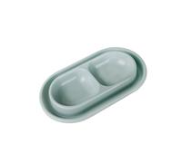 Double Pet Bowl, Rice Bowl, Ant-Proof Cat Bowl, Feeding Bowl for Stray Cats, Rainproof Cat Food Bowl for Outdoor, Cat Food Bowl, Washing Bowl (Grey, One Size)