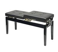 Double Piano Bench, Pianobank for Two, Height Adjustable
