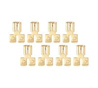 Double Piggyback Spade Connector 6mm 2 Way Electrical Wire Terminal Adapter for 8PCS/30PCS Pack, Brass Quick Disconnect Female Male Tabs, 15mm Len(8pcs)