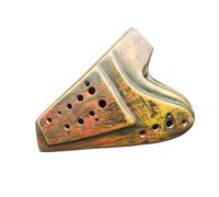 Double Pipe Ocarina Alto E Key Professional Ceramic Ocarina Pottery Music Flute Traditional Musical Instrument