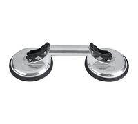 Double Plate Suction Cup, Glass Lifter with Heavy Duty Aluminium, 105kg Load Capacity, Moving Glass, Tiles, Mirror for Lifting, Dent Puller