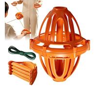 Double Player Pull Ball Game | ABS Interactive Sliding Catch Toy With 240cm Elastic Rope Coordination Vision Training Activity Set | Outdoor Family Play Equipment For Kids Teens Adults Backyard Beach