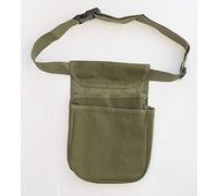 Double Pocket Cartridge Pouch/bag that also includes an adjustable belt (up to 54”), takes 50 cartridges or more. Available in blue or green (Green)