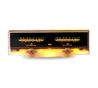 Double Pointer VU Meter 5W-50W Stereo Amplifier Board Sound White Yellow Light High Solar Windchimes
