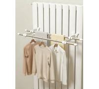 Double Pole Radiator Towel Rail Hooks, Stainless Steel Radiator Drying Rack，Easy to Install Hanger for Clothes Towel Socks Shoe(50cm/19.7in)