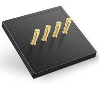 Double-Pole Toggle switches, Switch,Lever Toggle, Vintage 4-Gang Brass Wall Home 2 Way Single Double Control Light