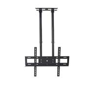 Double Pole TV Lift, Adjustable Height Single Screen TV Mount, Tilt Telescopic Ceiling TV Mount Bracket, Fits 60-100 Inch TVs(12.6m)