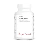 Double Pomegranate - Antioxidant - Helps Fight Oxidative Stress - Pomegranate Extract Standardised to 40% Punicalagins and 90% Ellagic Acid - Vegan - Gluten Free - SuperSmart