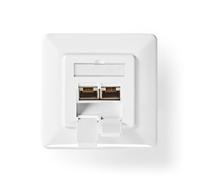 Double Port CAT7 Wall Outlet Face Plate 2 Way RJ45 Network Ethernet Socket