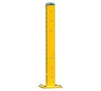 Double Post to suit Triple Ridge Steel Barriers 1093H mm Yellow/Silver