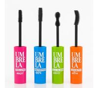 Double Power 4-in-1 Mascara Set - Waterproof, Volume, Length & Curl - Big Silicone Brush, Long Lasting Lash Kit