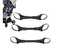 Double Pram Linker - Adjustable Cart Connector, Secure Buckle Straps | Universal Pushchair Adapter, Lightweight Baby Travel Accessory twinse, Outdoor Walking Gear for Family Trips and Journeys