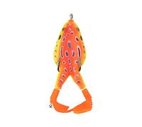 Double Propeller Frog Lures Flexible Durable Artificial Fishing Bait PVC Material For Freshwater Bass Fishing Size 3.7 Inches (9# color)